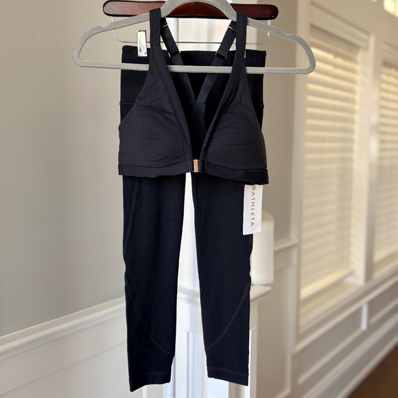 Athleta Pants - Athleta Powervita Leggings XXS + Junction Bra Small Set NWT